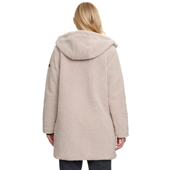 Dames teddyjas met capuchon