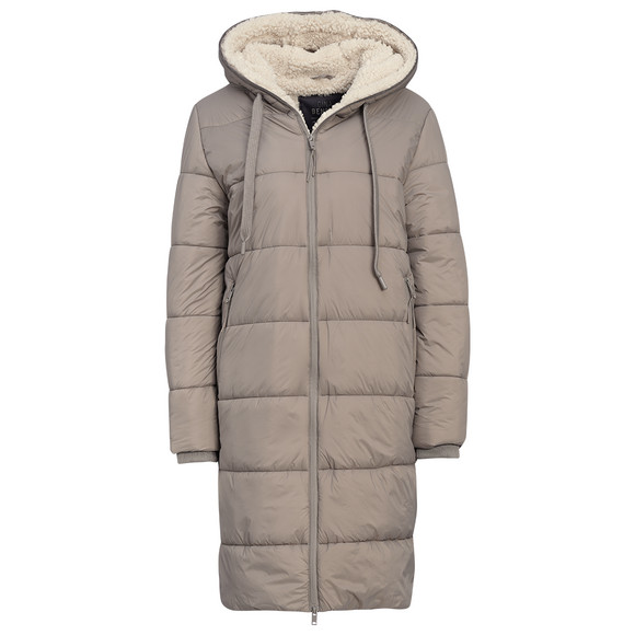 Gewatteerde damesjas met capuchon