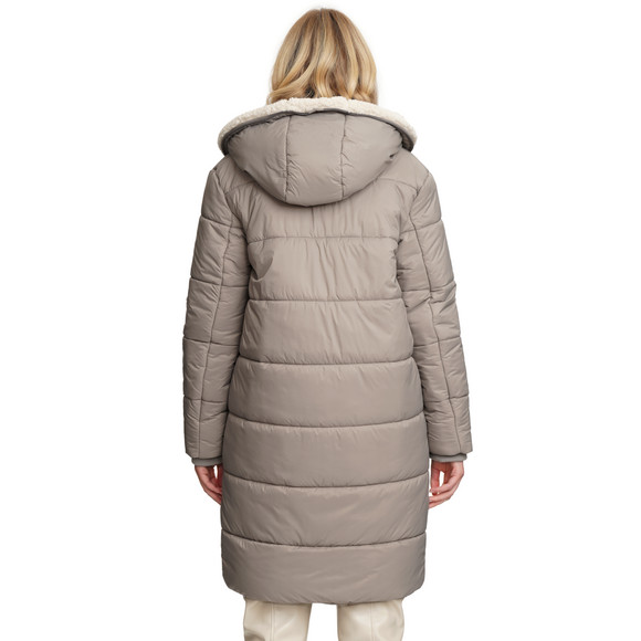 Gewatteerde damesjas met capuchon