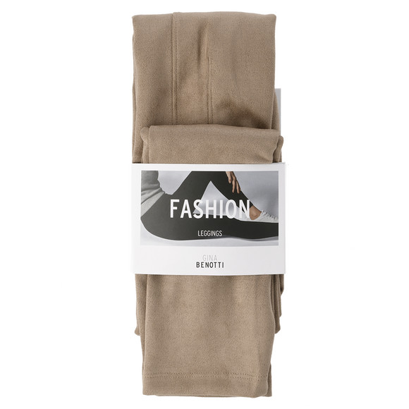 Damen Leggings in Wildleder-Optik