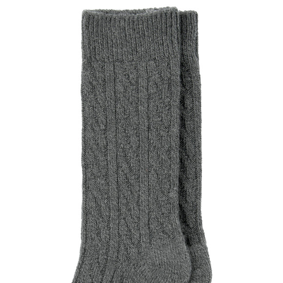 1 Paar Herren Socken mit Zopf-Muster
