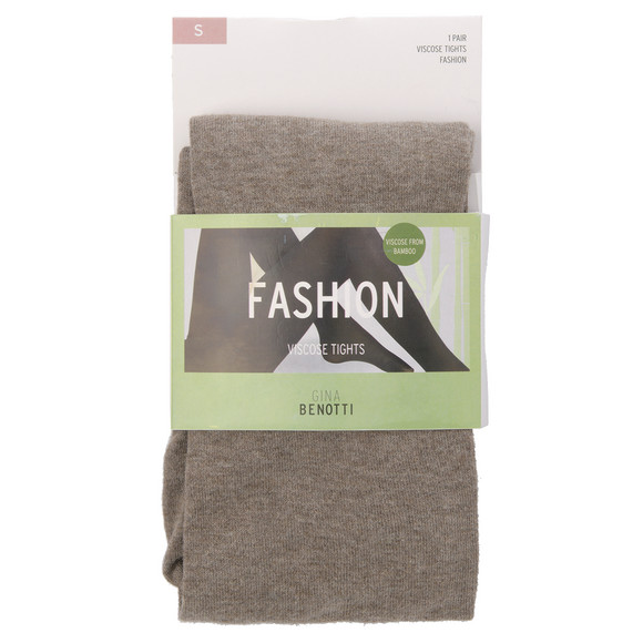 Damespanty in ondoorzichtige look lichtbruin