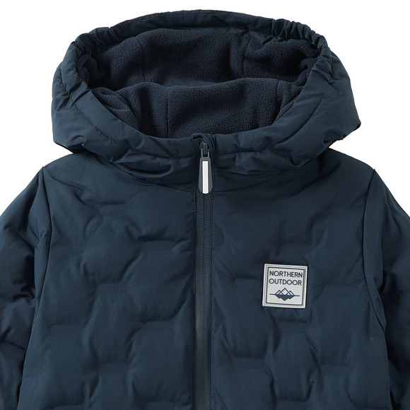 Jongens' sneeuwjas met capuchon