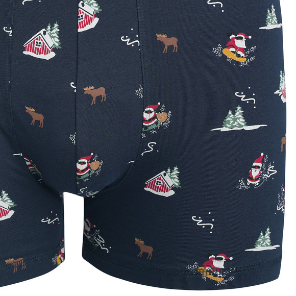 Heren retro shorts met kerstdesign