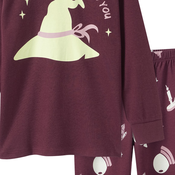 Mädchen Schlafanzug mit leuchtendem Print