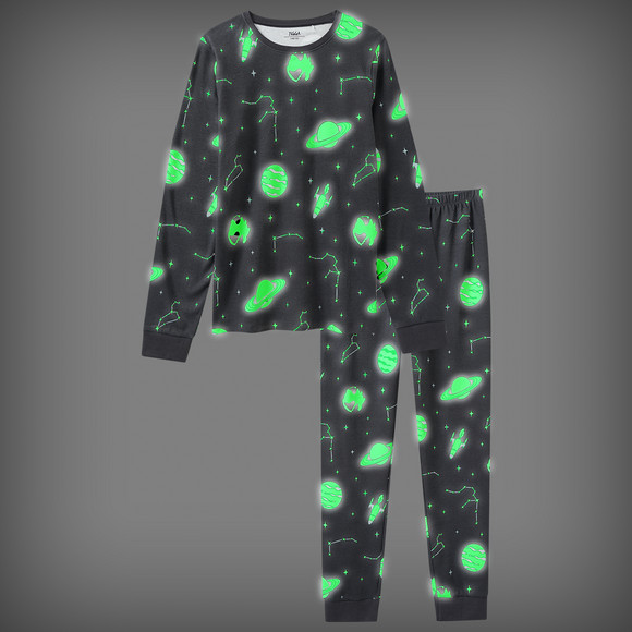 Kinder Schlafanzug mit leuchtendem Print