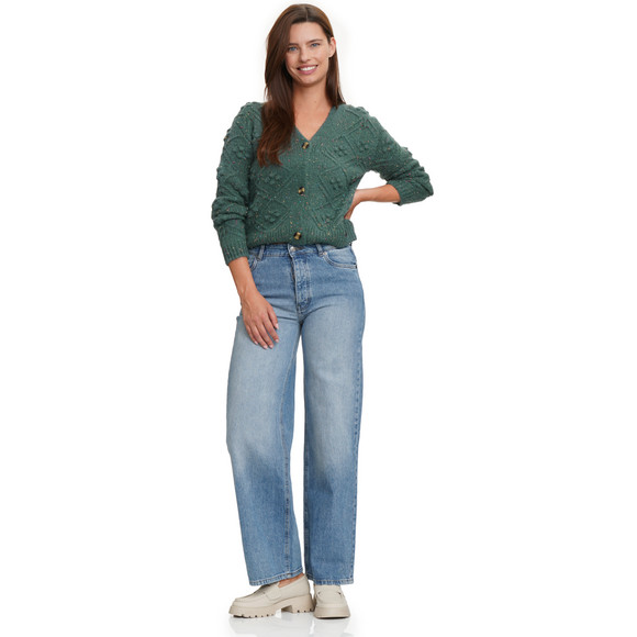 Damescardigan met ruitpatroon