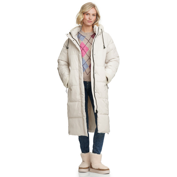 Gewatteerde damesjas met capuchon