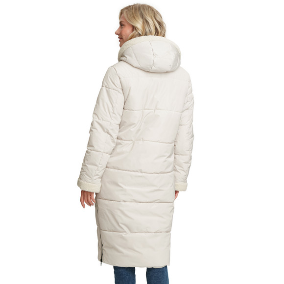 Gewatteerde damesjas met capuchon