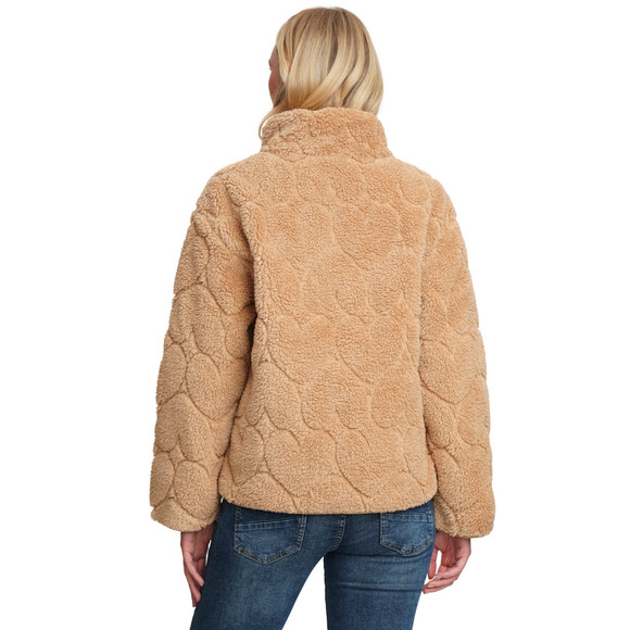 Dames teddyjas met opstaande kraag