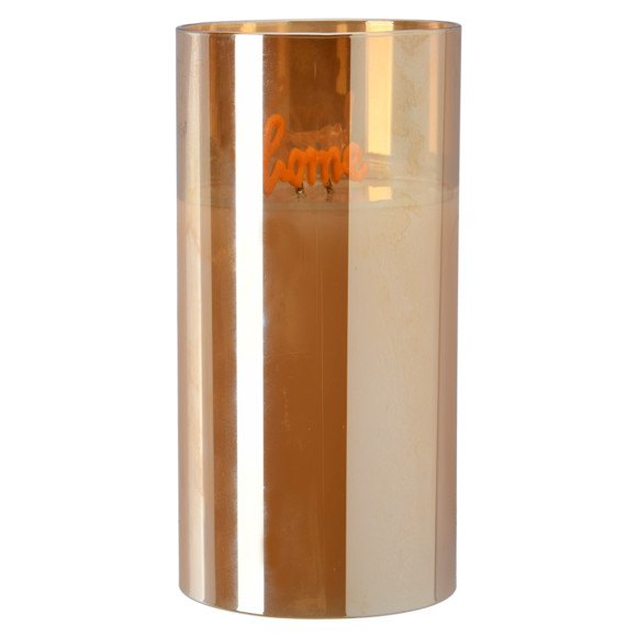 LED Kerze mit Home-Schriftzug