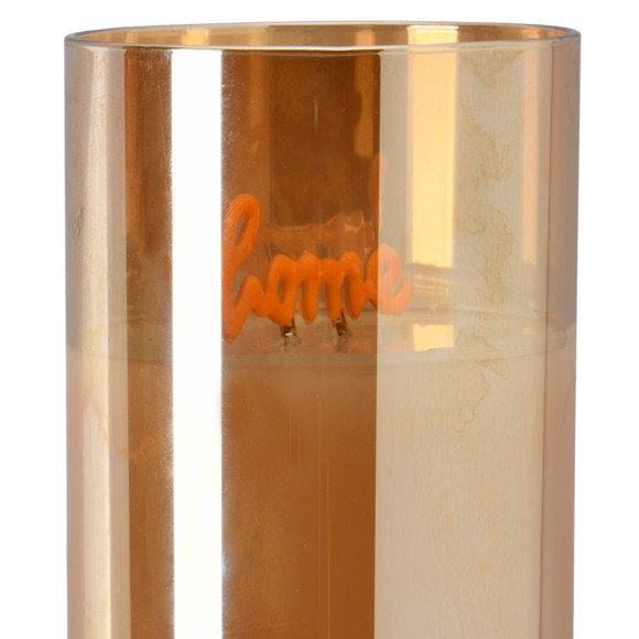 LED Kerze mit Home-Schriftzug