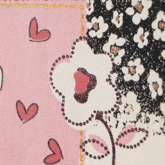 Meisjeshemd met lange mouwen en print