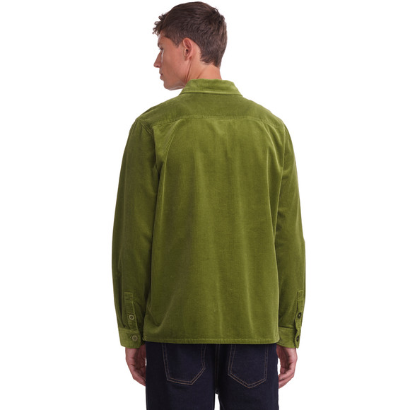 Herencordshirt in effen kleur