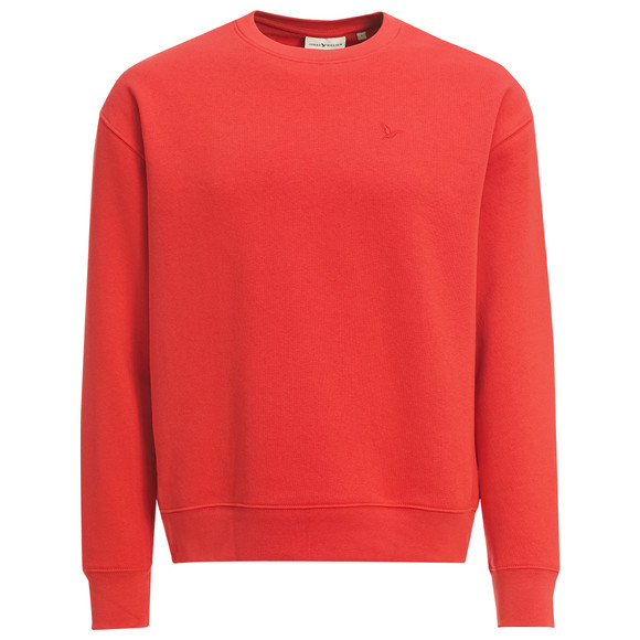 Heren sweatshirt met biologisch katoen rood