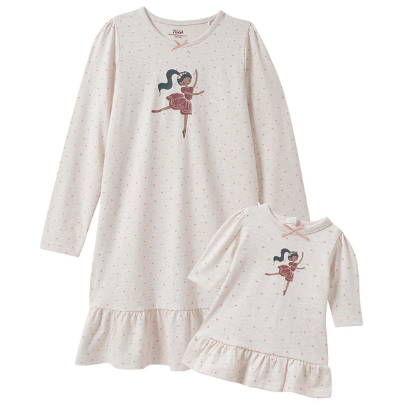 Meisjes nachthemd en Poppen nachthemden set