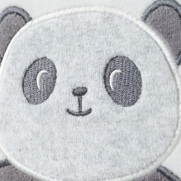 Mädchen Schlafanzug mit Panda-Applikation