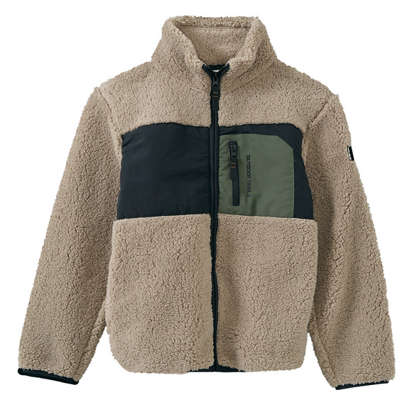 Jungen Plüschjacke mit Zipper