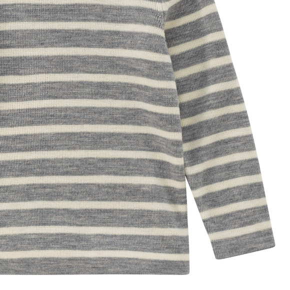 Baby wollen gebreide trui met strepen