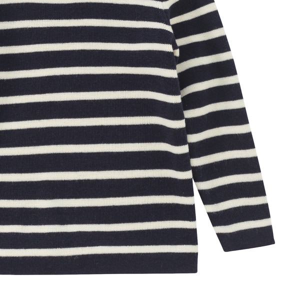 Baby wollen gebreide trui met strepen