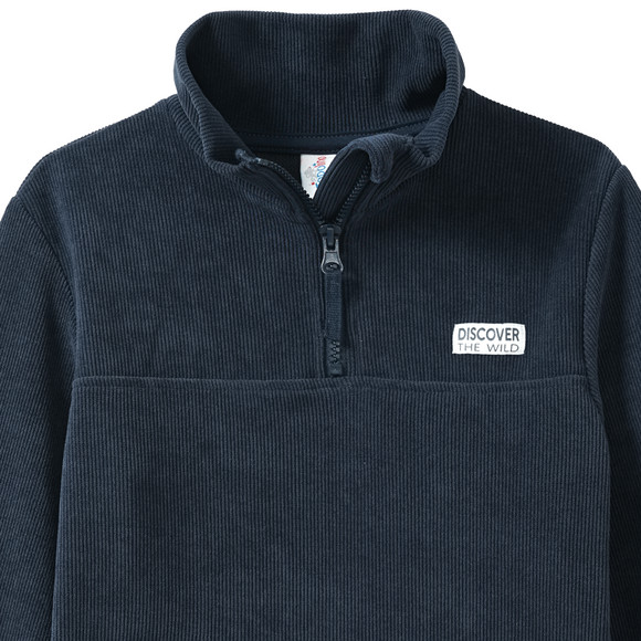 Jongens sweatshirt met troyer rits