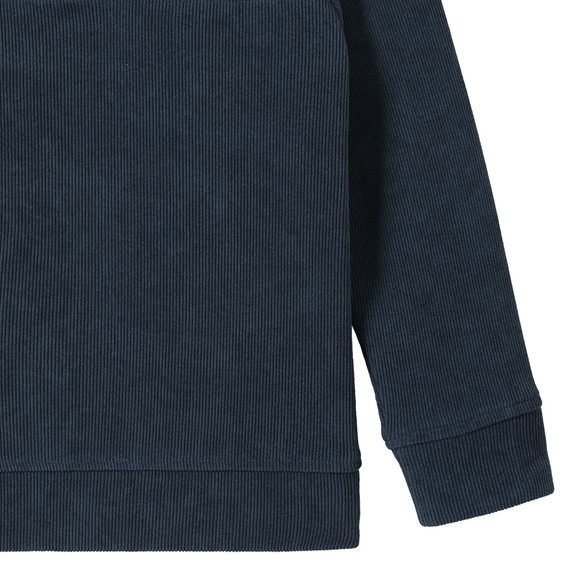 Jongens sweatshirt met troyer rits