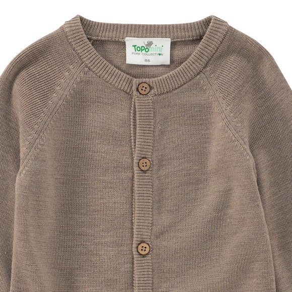 Wollen babyvest effen