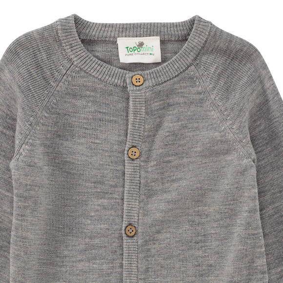 Wollen babyvest effen