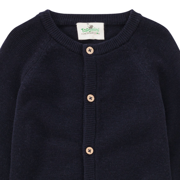 Wollen babyvest effen