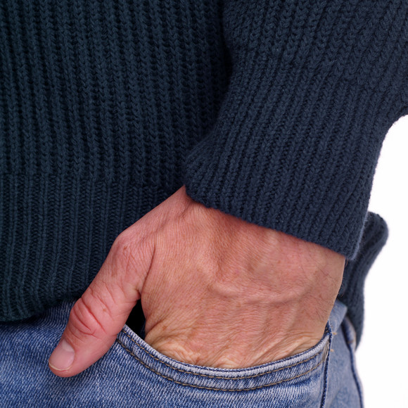 Gebreide katoenen troyer voor heren