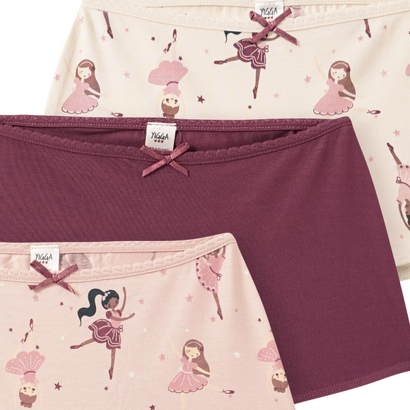 3 Mädchen Pantys in verschiedenen Dessins