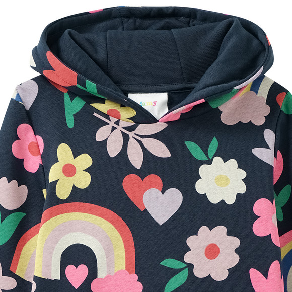 Meisjes' hoodie met all-over print