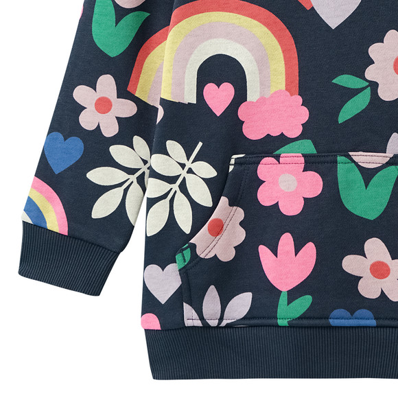 Meisjes' hoodie met all-over print