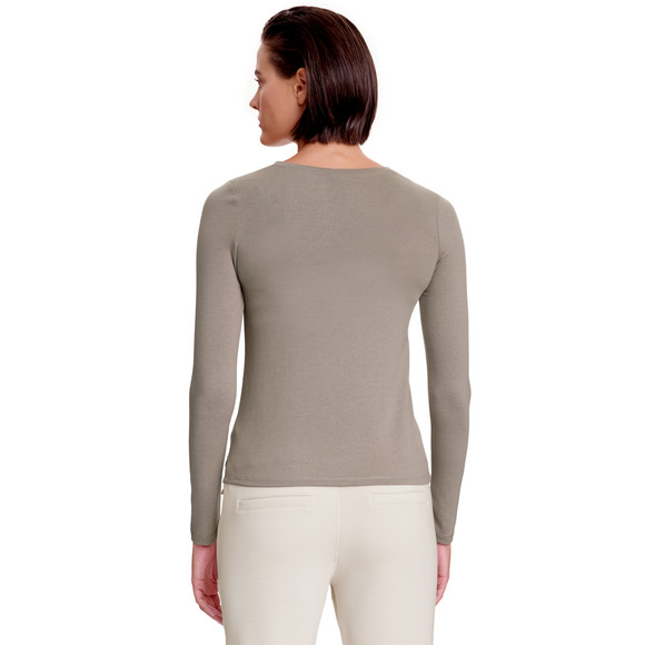 Dameshemd met lange mouwen in een basic look