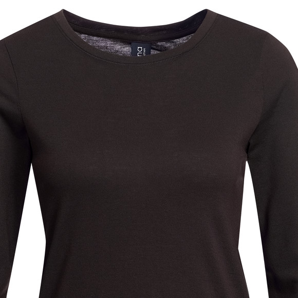 Dameshemd met lange mouwen in een basic look