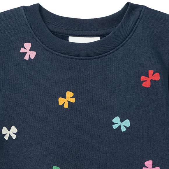 Mädchen Sweatkleid mit Allover-Print