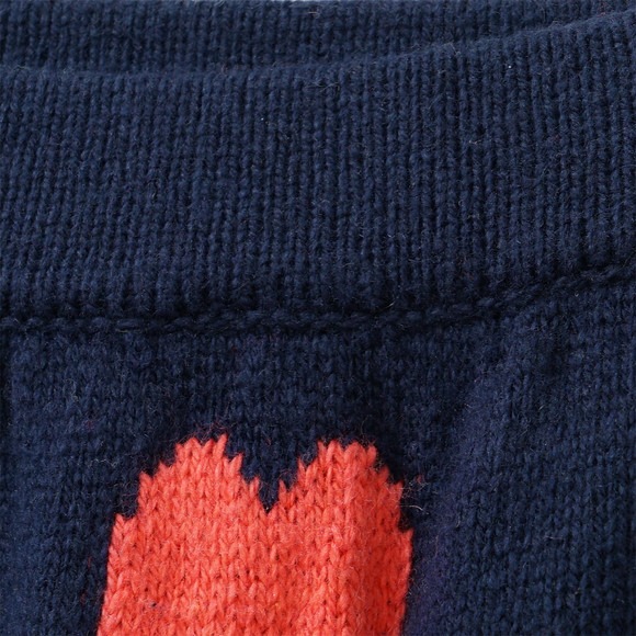 Mädchen Strickrock mit Herz-Allover