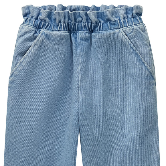 Mädchen Jeans mit Paperbag-Bund