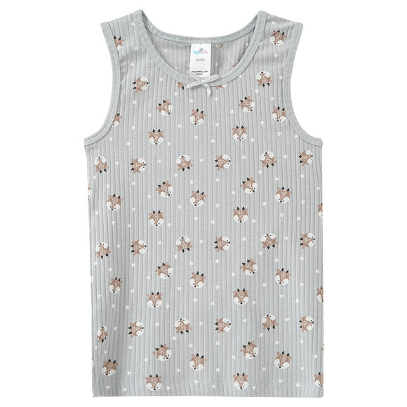 2 Onderhemden met geribbelde structuur