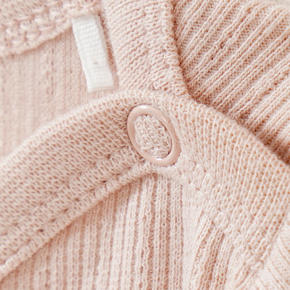 2 Baby Langarmbodys mit Rippstruktur