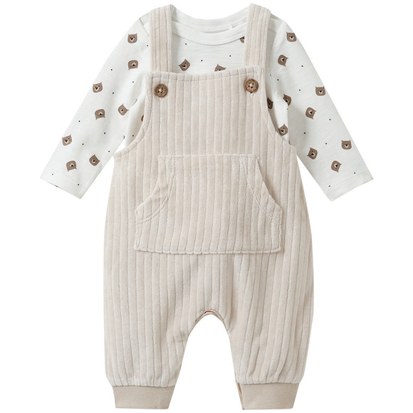 Babyset met rompertje met lange mouwen en ...