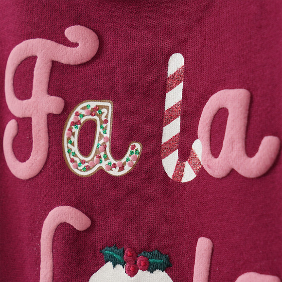 Baby kersttrui met print