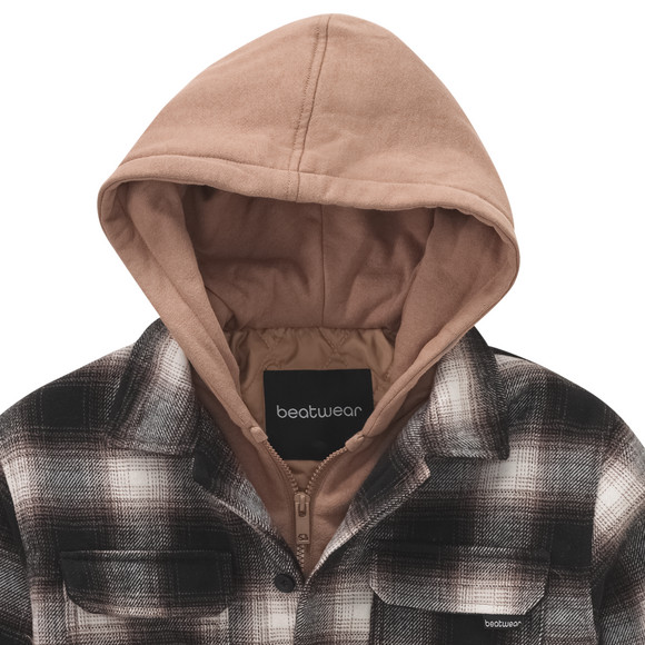 Jungen Flanell-Jacke mit Kapuze