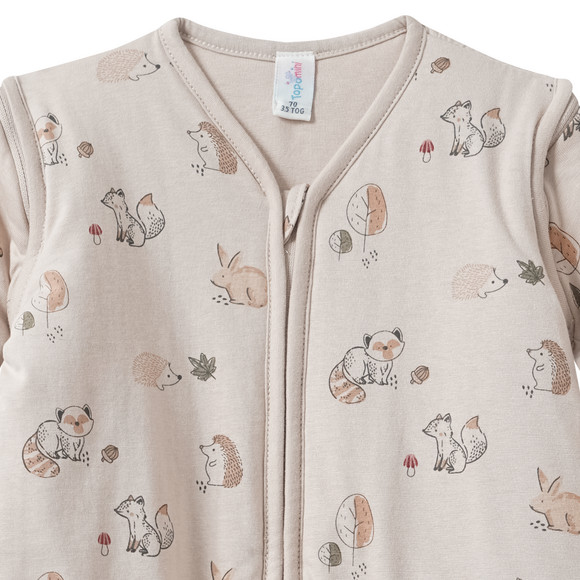 Baby winterslaapzak met afritsbare mouwen