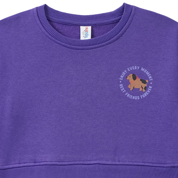 Mädchen Kleid mit angesetztem Rockteil