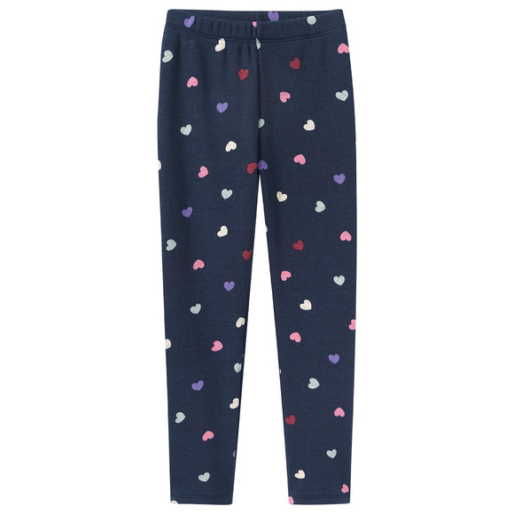 Thermische legging voor meisjes donkerblauw