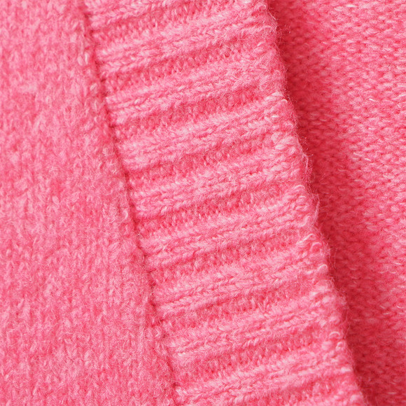 Fijn gebreid vest voor meisjes, enkelkleurig