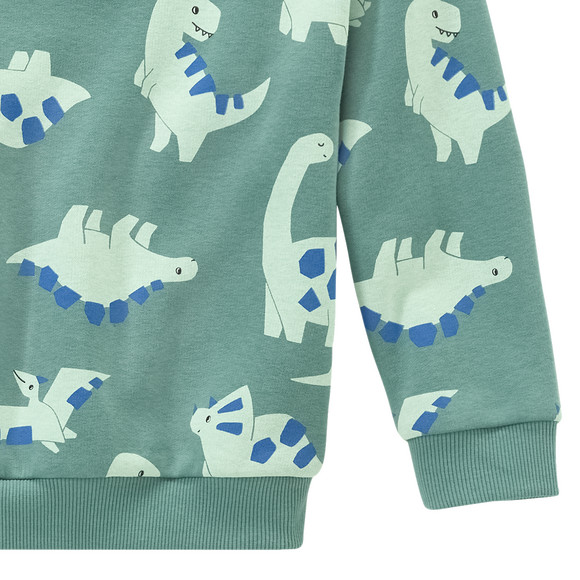 Sweater voor jongens met dinosaurus all-over