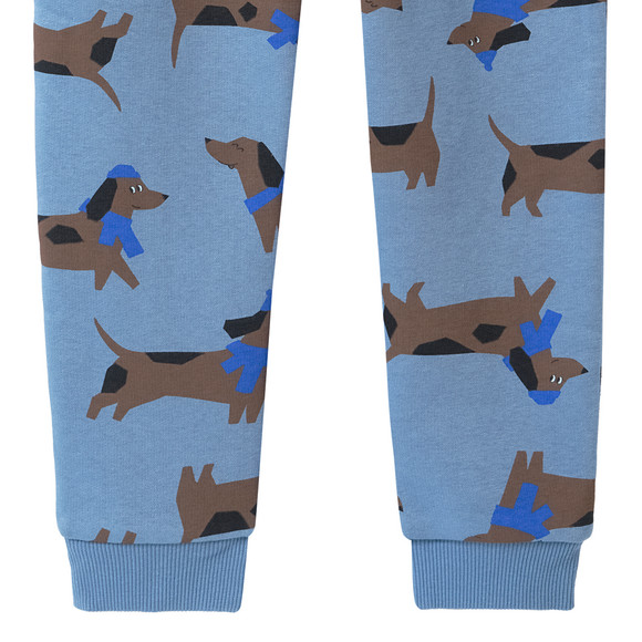 Jongens joggingbroek met teckel all-over