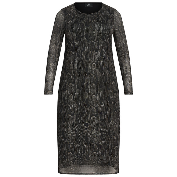 Damen Midi-Kleid mit Animal-Muster